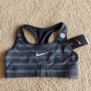 Nike Medium Support Black Dri-fit Sports Bra